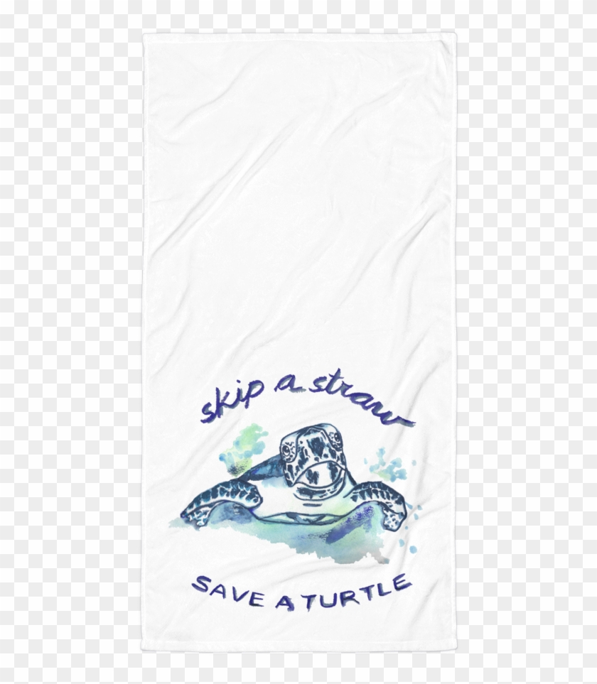 Save A Turtle Beach Towel - Sketch Clipart