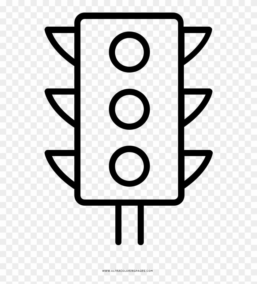 Traffic Lights Coloring Page - Traffic Light Clipart