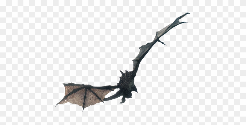 Flying Dragon From Skyrim - Big Brown Bat Clipart