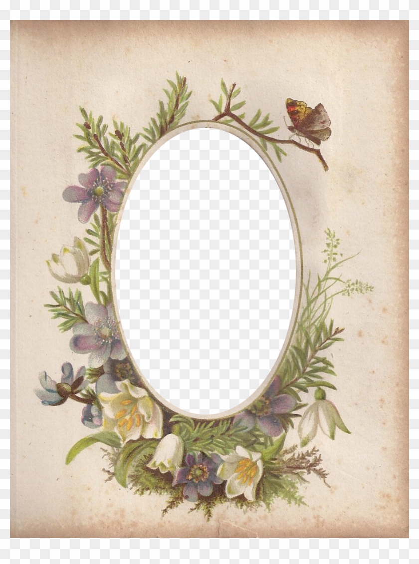 Vintage Accessories For The Pics Victorian Frame, Victorian - Vintage Floral Frame Victorian Clipart