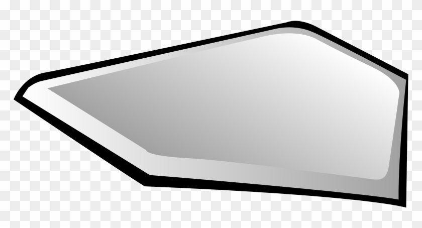 Clipart - Home Plate - Cartoon Baseball Plate - Png Download