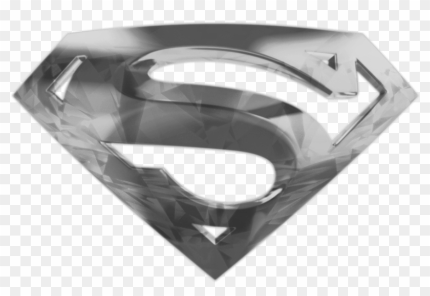 Unique Silver Superman Logo Png 3 » Png Image Combination - Superman Logo Black Png Clipart #1486063