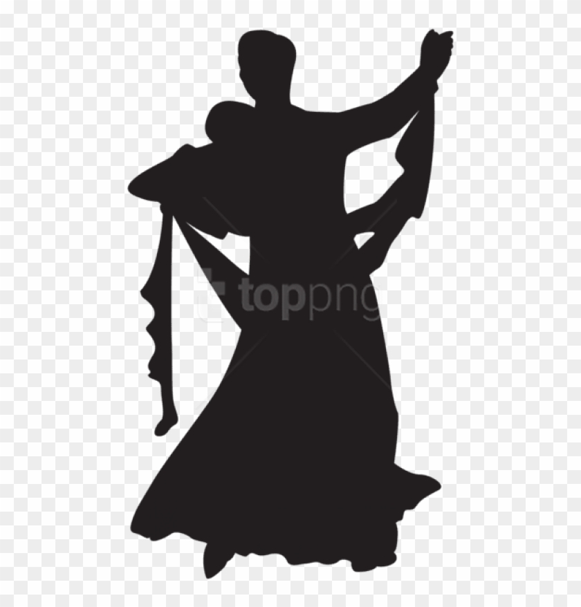 Free Png Dancing Couple Silhouette Png Png - Dancesport Png Clipart #1486231