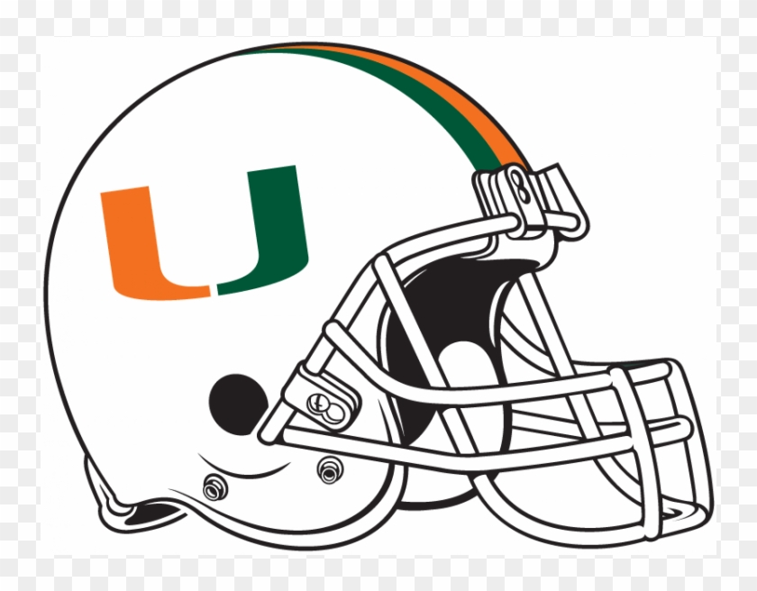 Miami Hurricanes Iron Ons - Ohio University Football Helmet Clipart #1486232