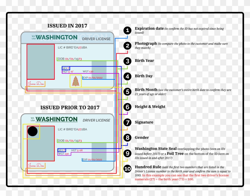 Mast Permit Training Checking A Washington State Driver Clipart #1486367