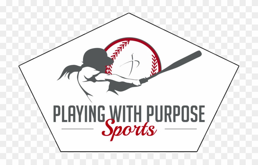 Playing With Purpose Logo Home Plate - Softball Clipart