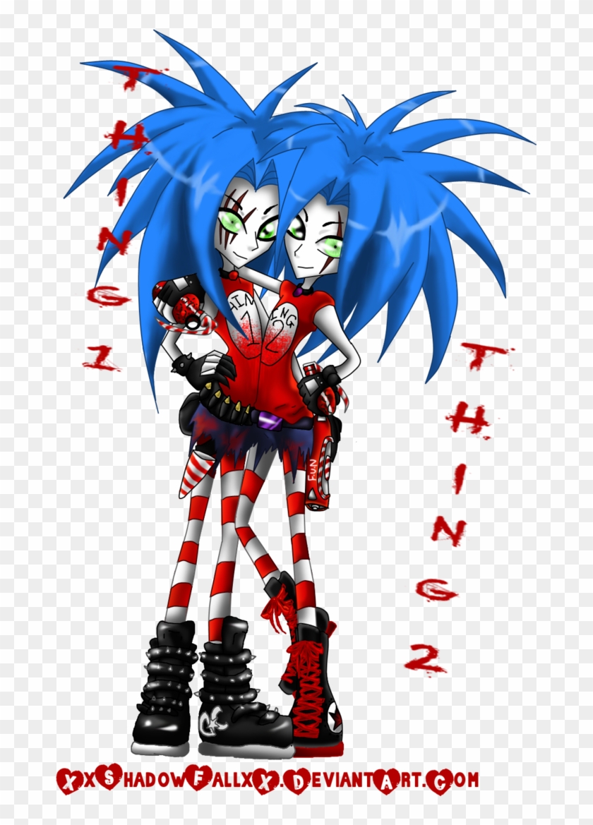 Thing 1 And Thing 2 Png - Thing One And Thing Two Anime Clipart