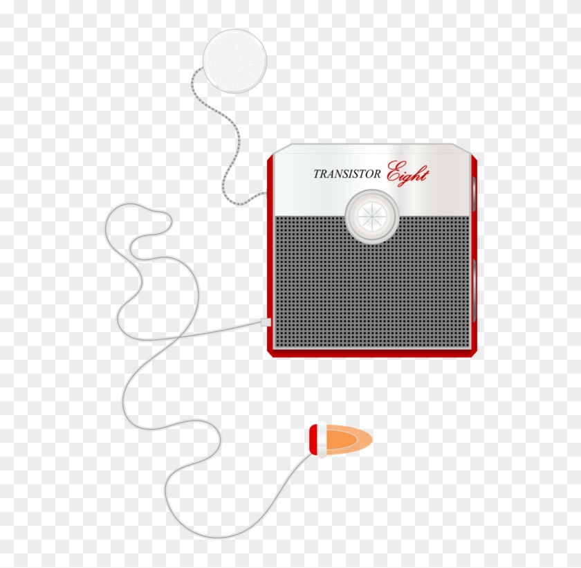 Transistor Radio Antique Radio Microphone - Drawing Clipart