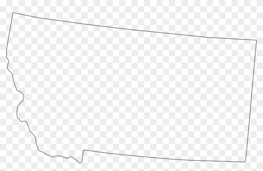 Montana State Map And Flag Royalty Free Vector Image - Montana State Outline Png Clipart #1486732