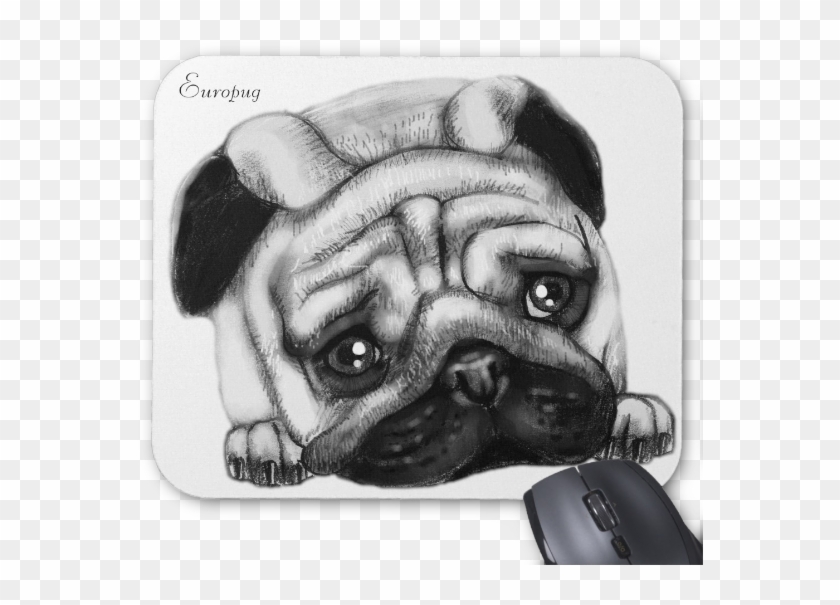 Europug The Sad Face Mousepad - Dog Clipart