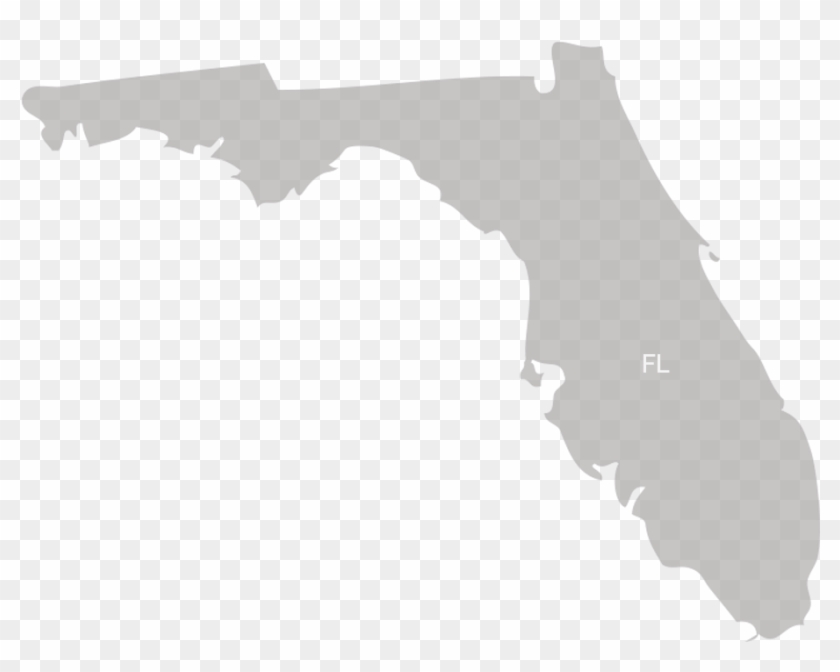 Florida State Vector - State Of Florida Silhouette Png Clipart