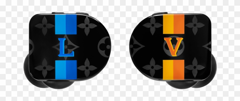 Take Your Pick From Black, White, Red Monogram Or Yellow - Louis Vuitton Earphones Price Clipart