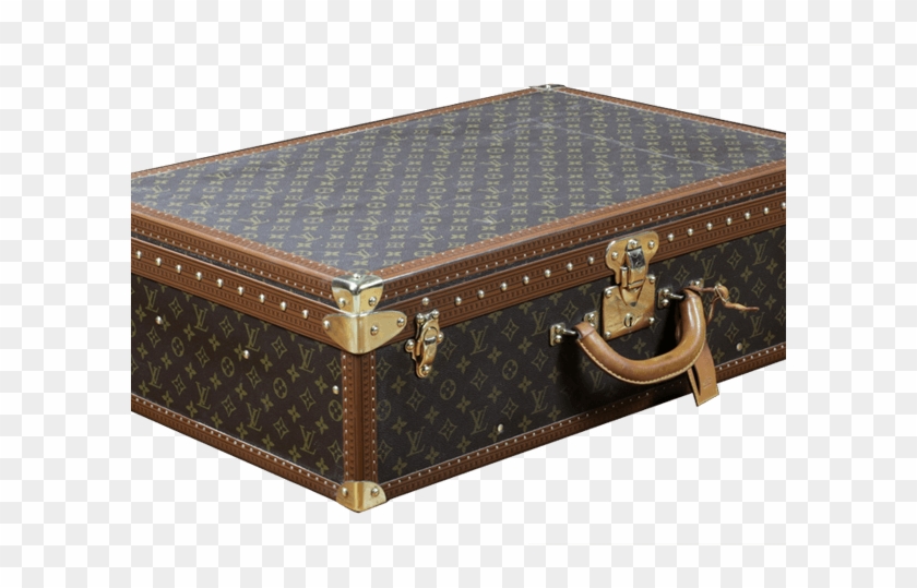 Louis Vuitton Suitcase - Malle Louis Vuitton Vintage Clipart #1487209