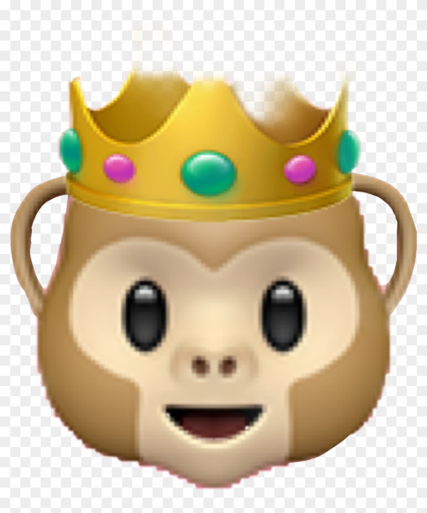 Monkey Sticker - Monkey Emoji Clipart #1487299
