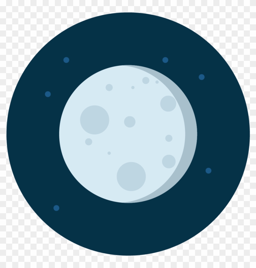 Moon Icon Vector - Halten Und Parken Verboten Clipart #1488254