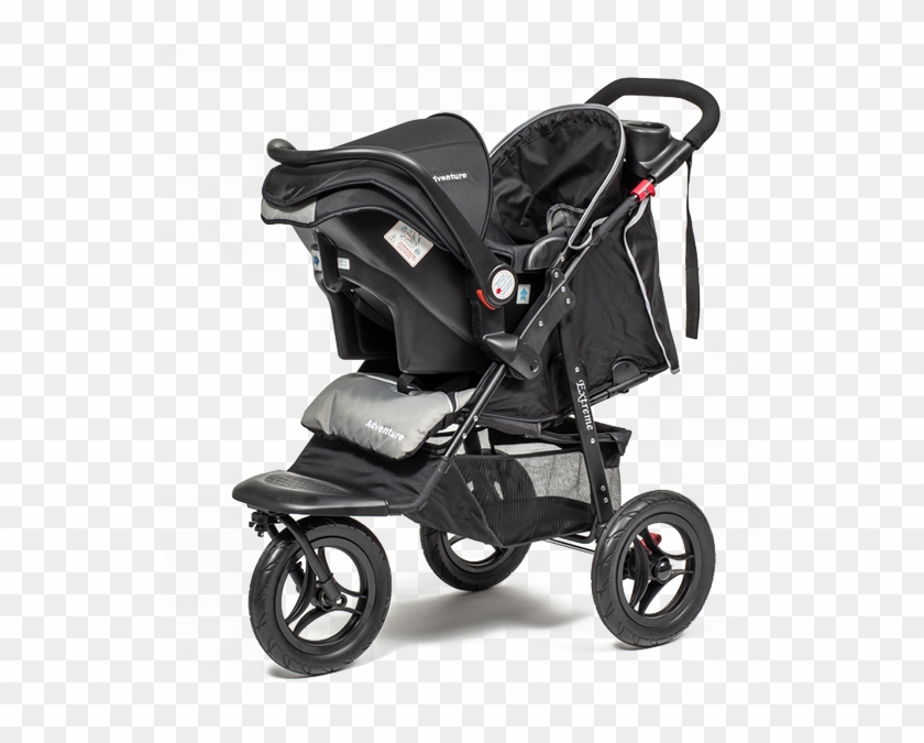 Black Pram Baby - Stroller With Capsule Nz Clipart