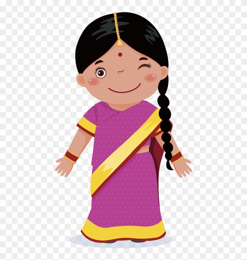 Graphic Royalty Free Download Black Baby Girl Clipart - Cute Little Girl Cartoon - Png Download