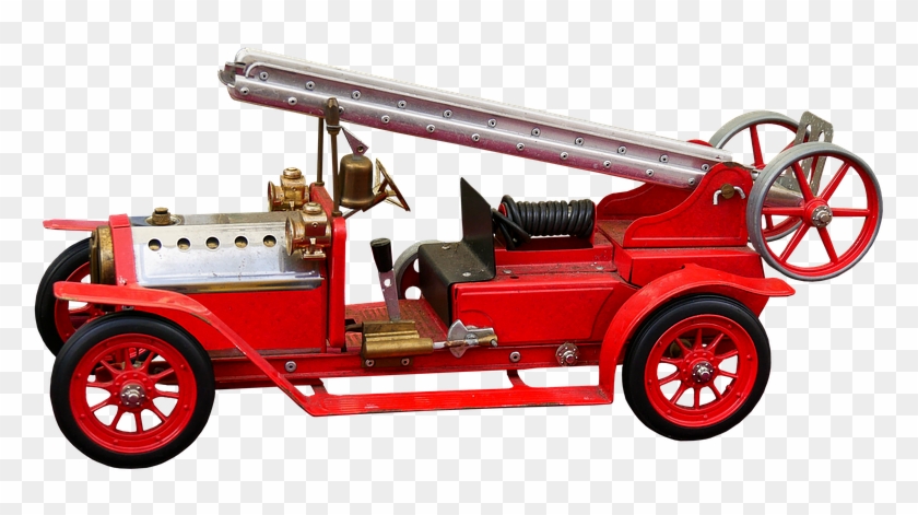 Fire Truck - Vintage Fire Truck Front Clipart - Png Download