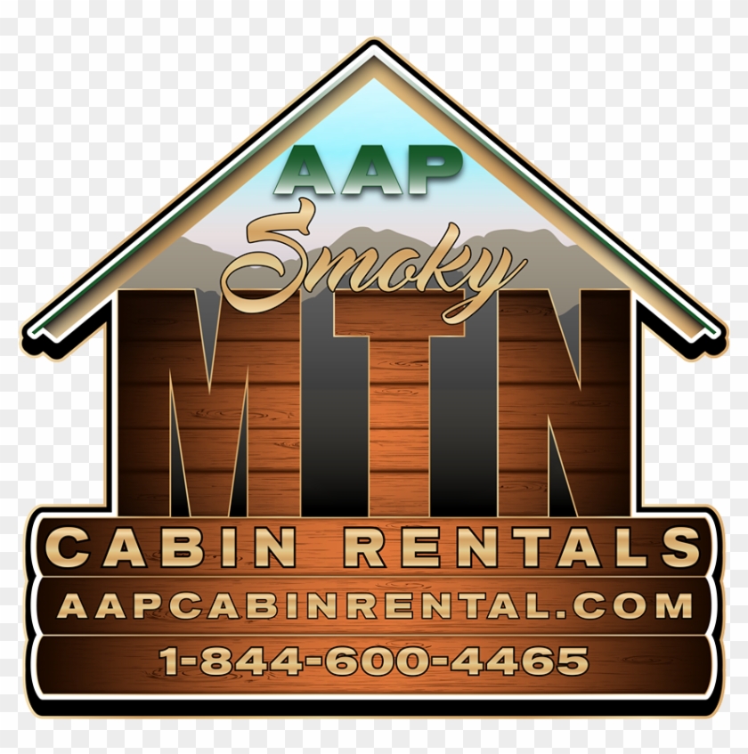 Log Cabin Rentals In The Great Smoky Mountains Area - Poster Clipart