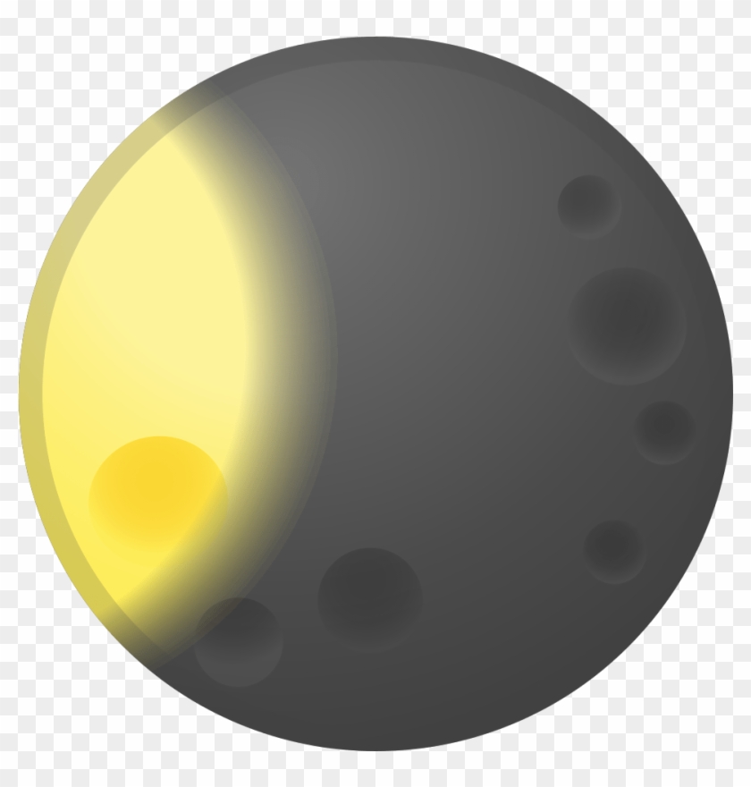 Waxing Gibbous Moon Icon Noto Emoji Travel & Places - Circle Clipart #1489320