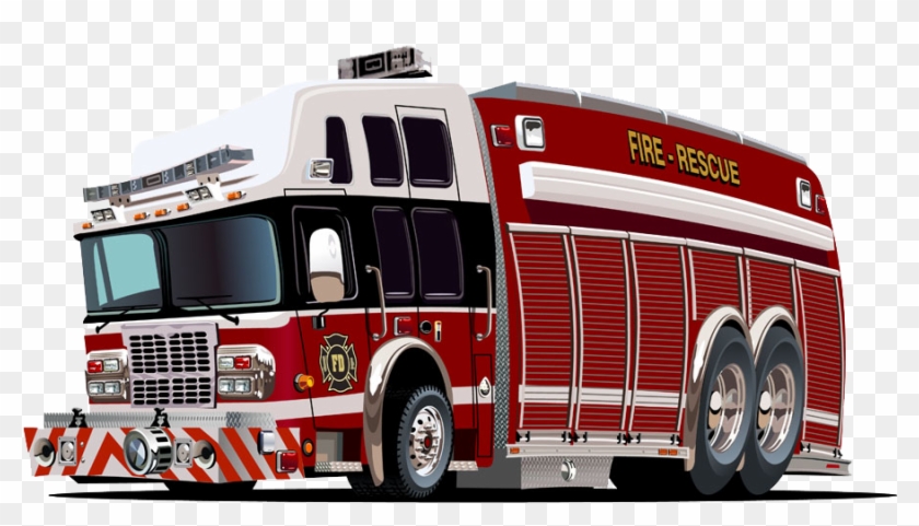 Graphic Transparent Fire Engine Royalty Free Hand Drawn - Vector Graphics Clipart #1489421