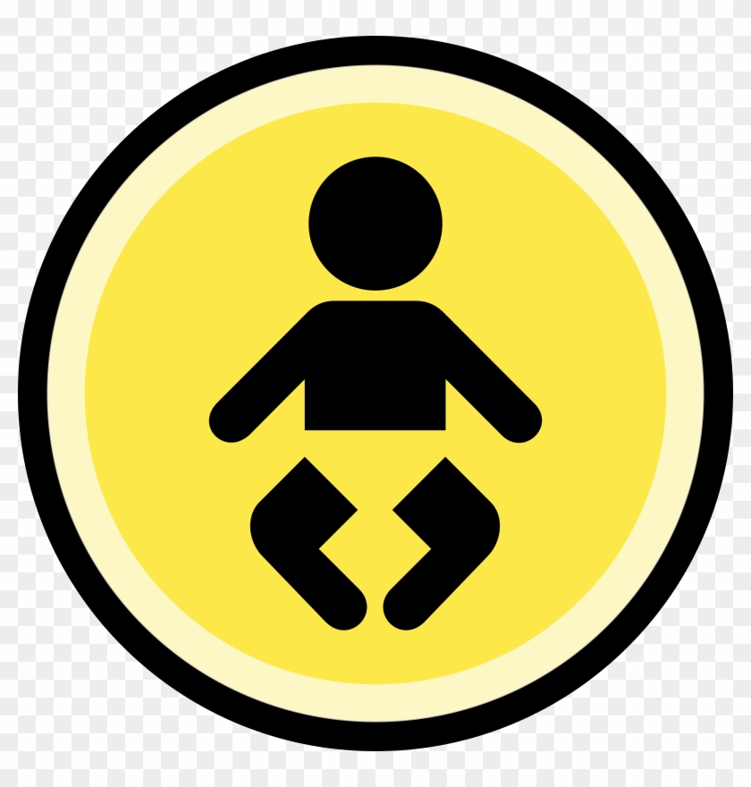 Big Image - Baby Icon Png Grey Clipart #1489445