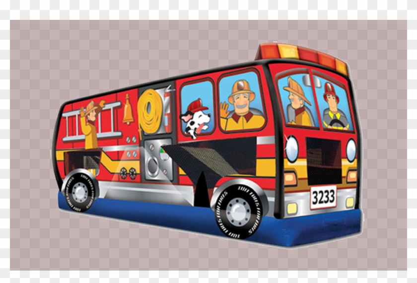 Fire Truck Inflatable - Inflatable Fire Truck Clipart