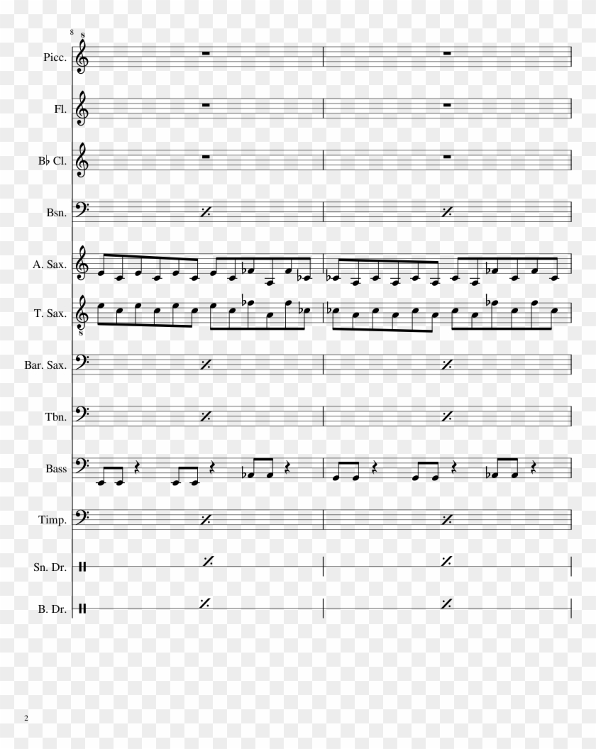 Outlast End Credits Theme Sheet Music Composed By Samuel - Tenor Saxophone Clipart