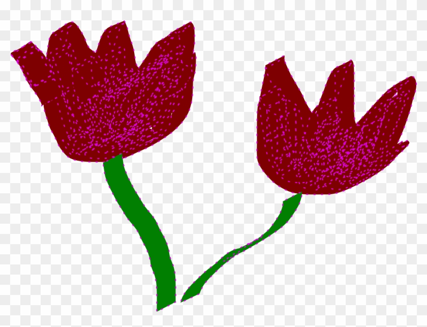 This Free Icons Png Design Of Two Tulips Clipart