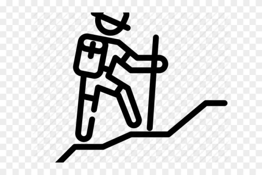Outdoor Clipart Mountain Outline - Clipart Of Adventure Black And White - Png Download