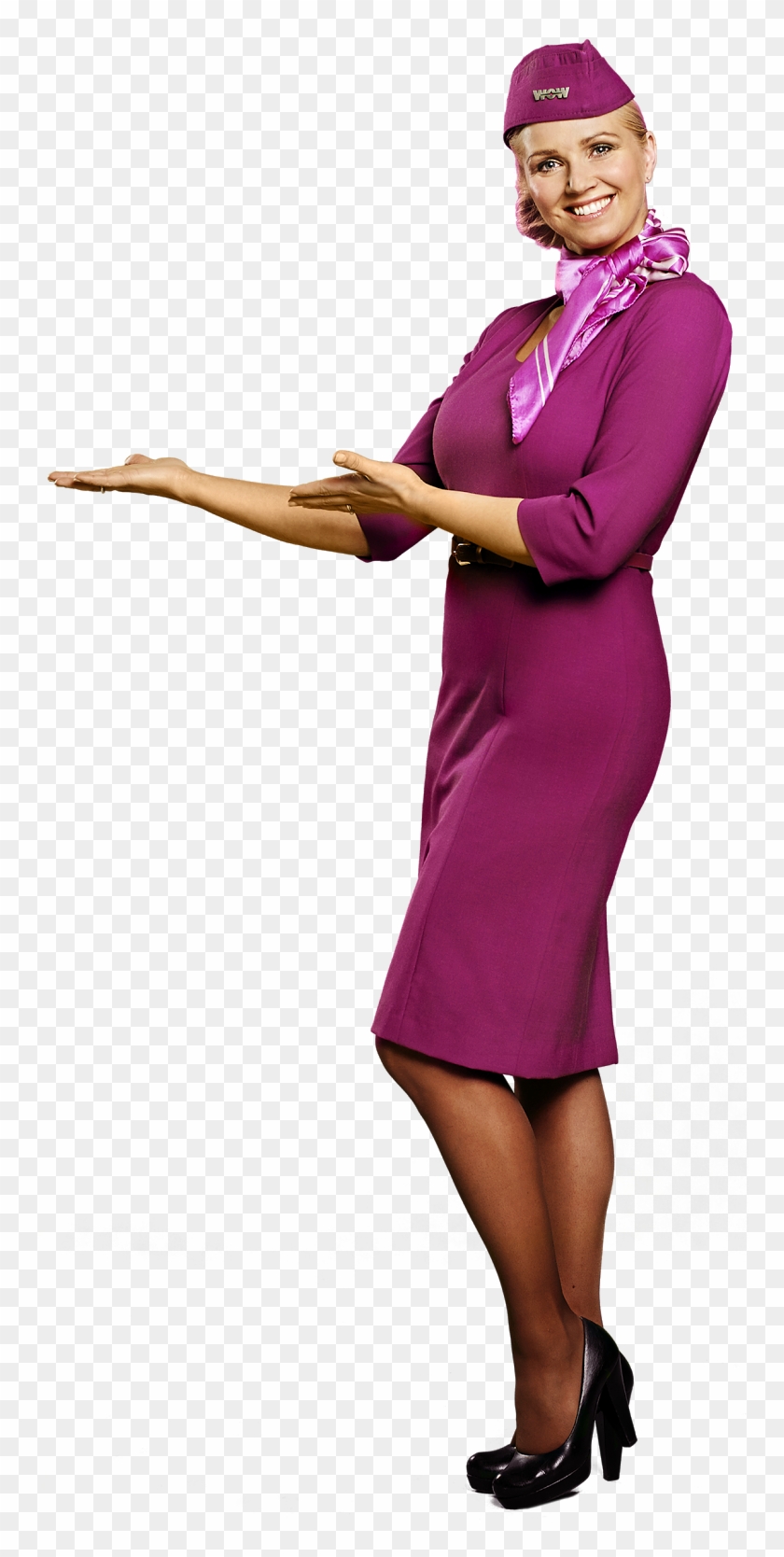 Stewardess Png - Wow Airline Flight Attendant Clipart #1489842