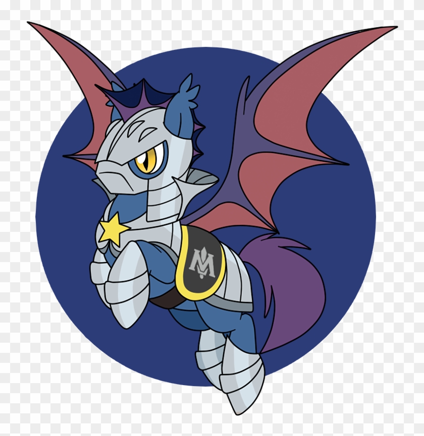 Perfectpinkwater, Bat Pony, Guard, Meta Knight, Ponified, - Cartoon Clipart #1489995