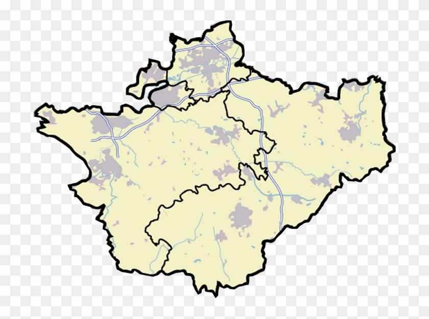 Cheshire Outline Map - Map Of Cheshire Clipart #1490028