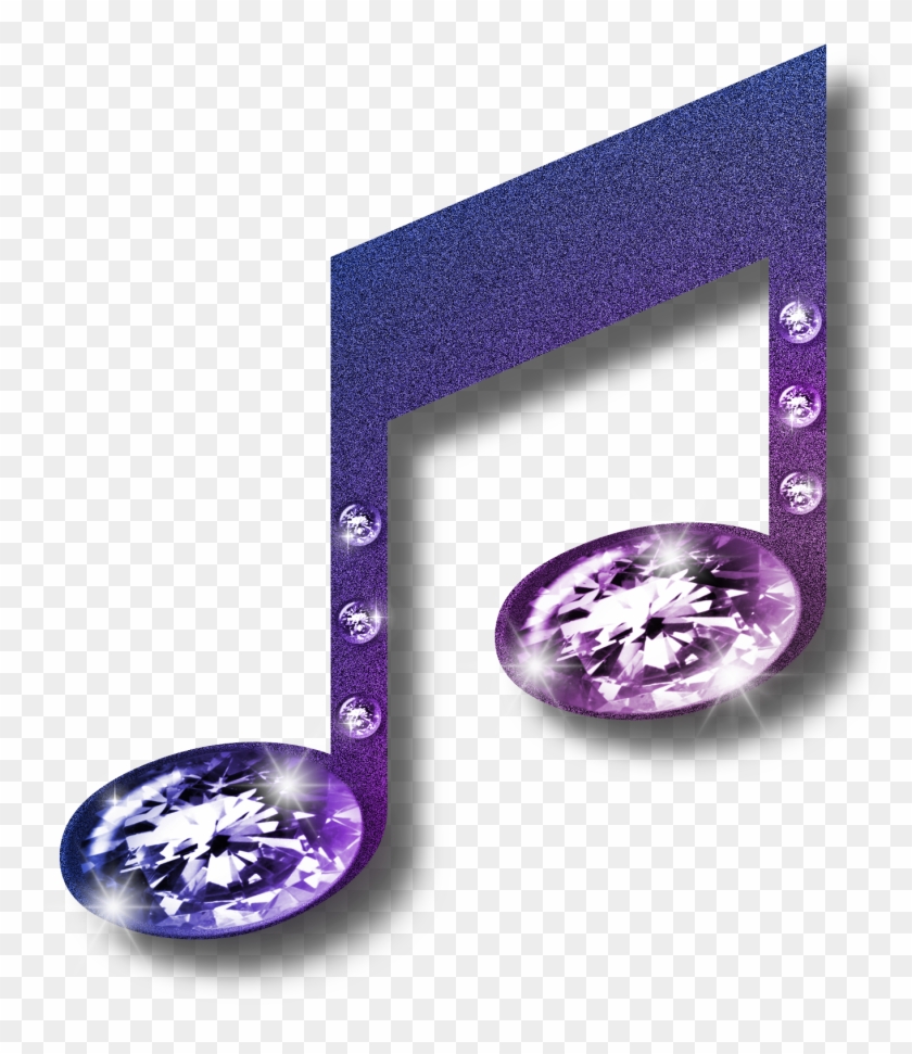 Png Music Note - Purple Music Note Without Background Clipart #1490119
