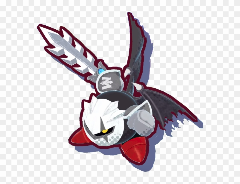 Dark Meta Knight-ksa - Dark Meta Knight Kirby Star Allies Clipart