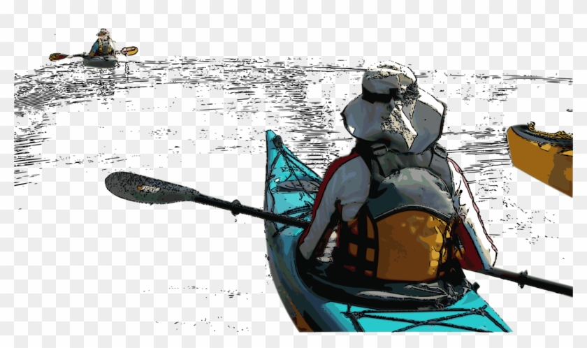 Sea Kayak Computer Icons Boating Oar - Vector Graphics Clipart #1490181