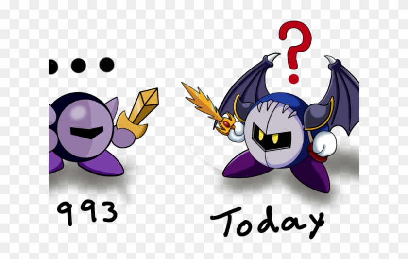 Kirby Clipart Meta Knight - Kirby Meta Knight 1993 - Png Download #1490371