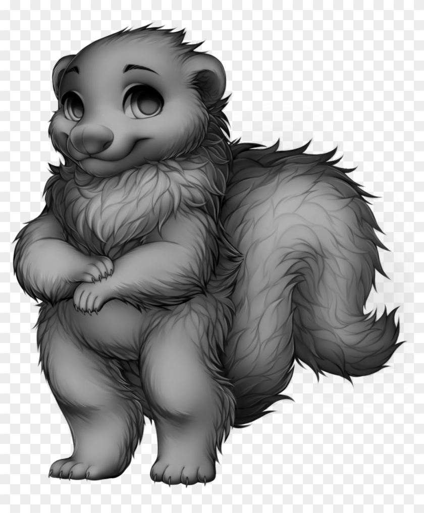 Furvilla Skunk Base Clipart