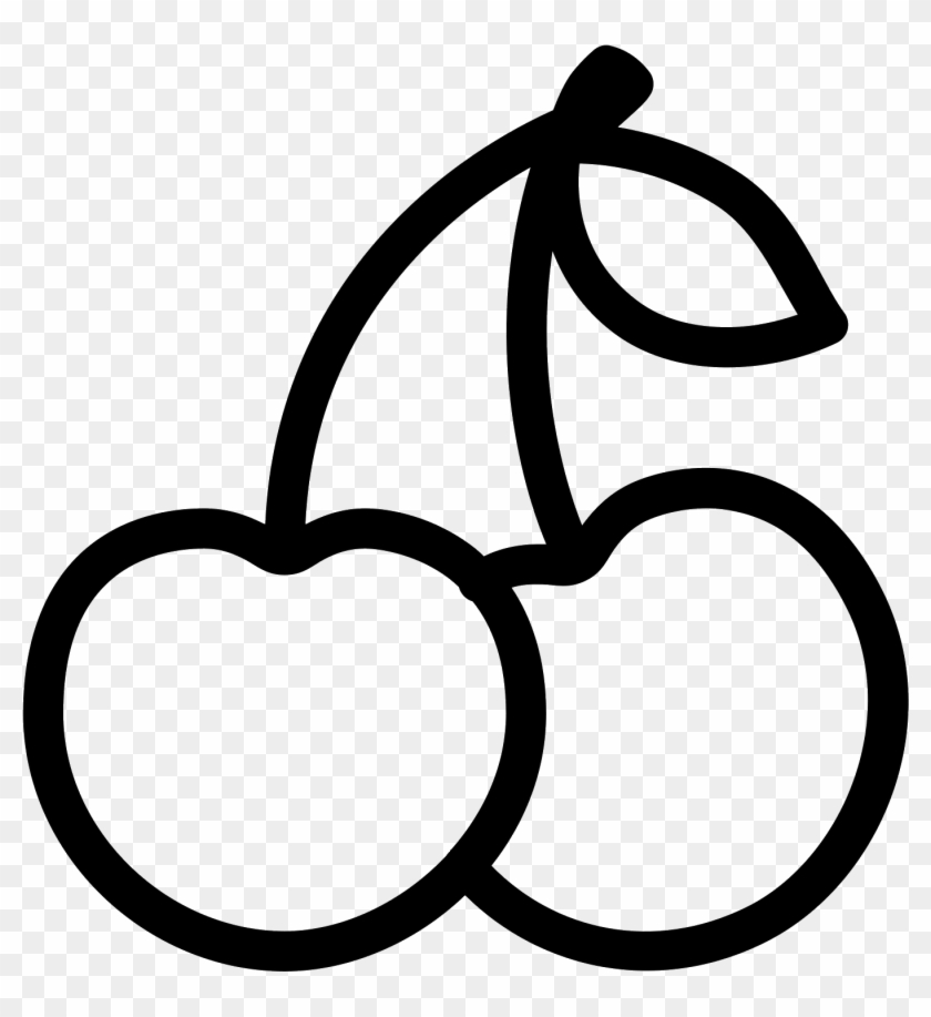 1600 X 1600 7 - Black And White Cherries Clipart