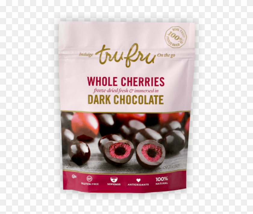 Whole Cherries In Dark Chocolate - Chocolate Clipart #1490803
