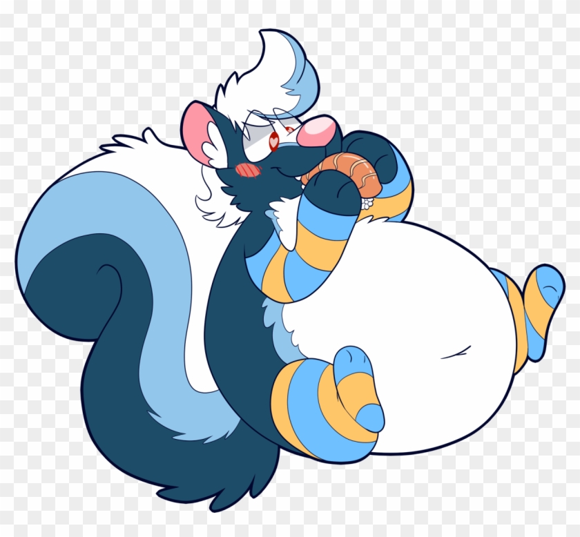 [c] Sushi Skunk - Cartoon Clipart