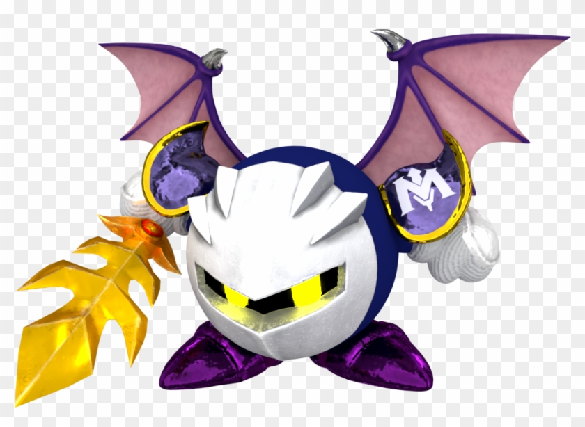 Renders Of Meta Knight, With And Without His Cape Pic - Cartoon Clipart #1491054