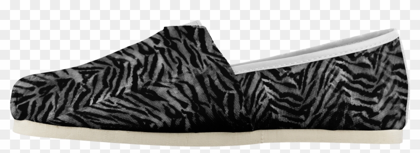 Maki Stunning Gray Tiger Stripe Women's Comfy Flats - Slip-on Shoe Clipart #1491057