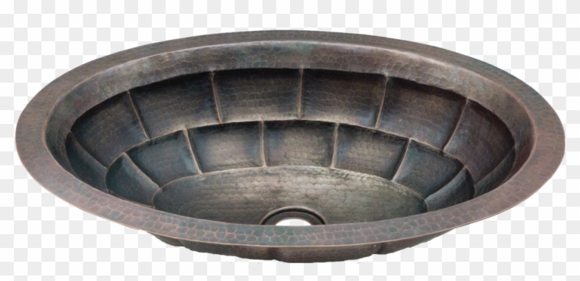 Copper Potter 17,19 Inch Diameter Hammered Oval Vanity - Antique Clipart #1491260