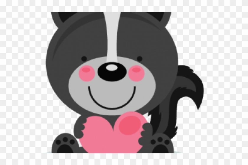 Skunk Clipart Superhero - Valentines Day Clip Art Animals - Png Download