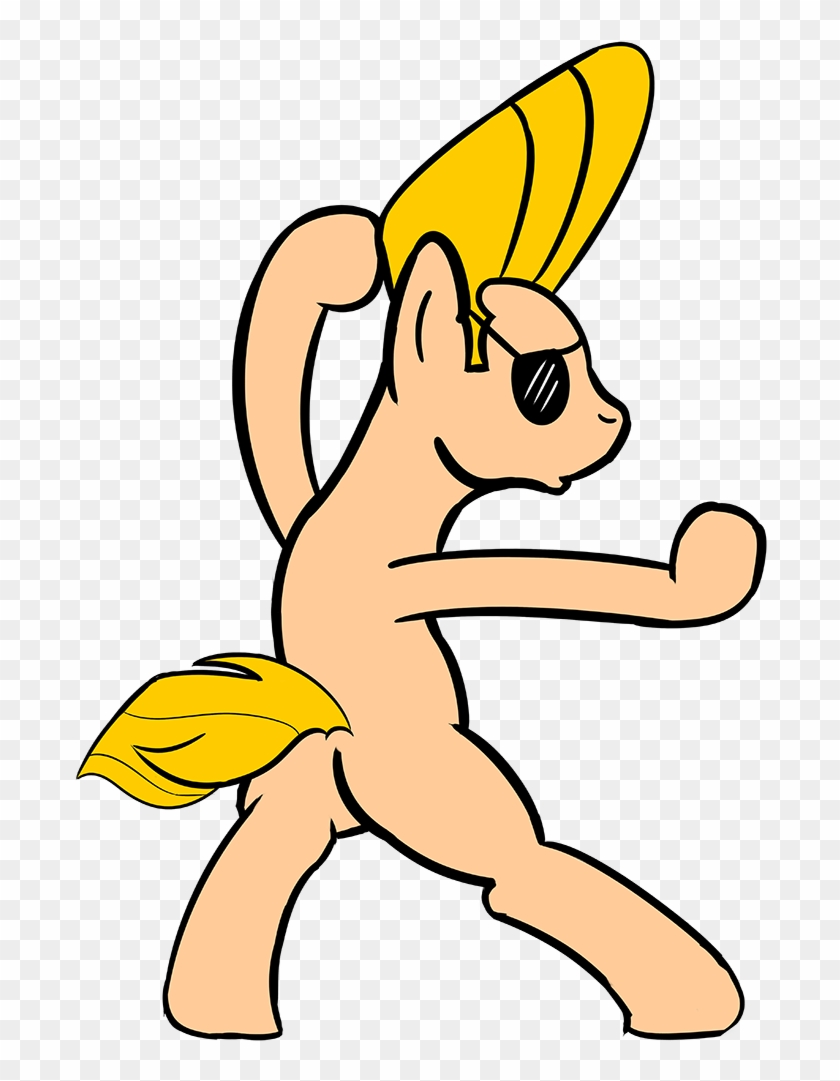 Alkippe, Johnny Bravo, Parody, Ponified, Safe - Cartoon Clipart