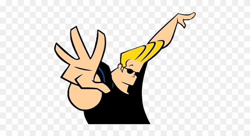 Johnny Bravo Statement Pose - Cartoon Character With Name Clipart