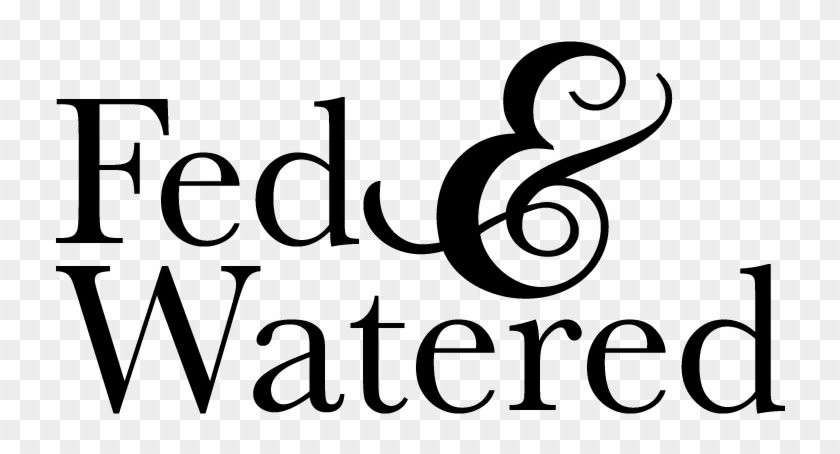 Fed And Watered Logo, Belfast Airport Restaurant - Design Clipart #1492036