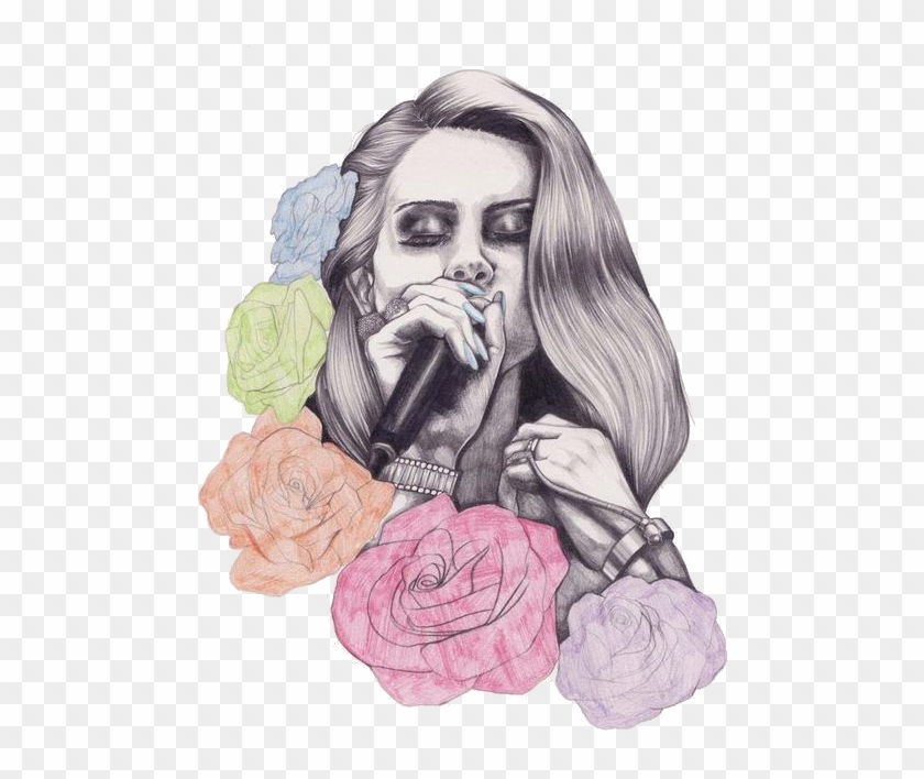 25 Images About ✖️cool Pngs✖ On We Heart It - Lana Del Rey Drawing Clipart