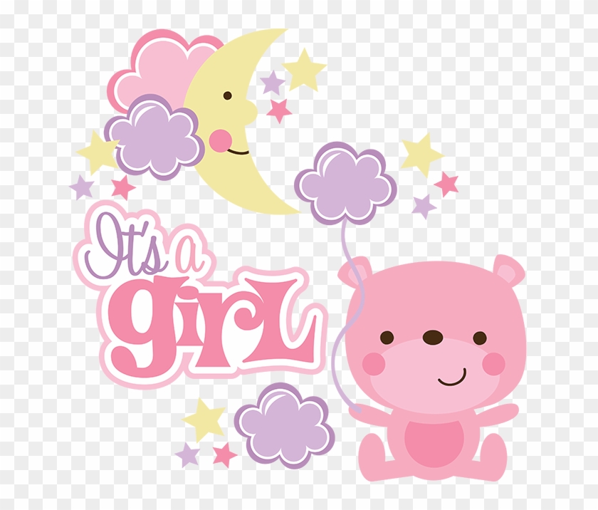 Itu0027s A Girl Svg Scrapbook Collection Baby Girl - Its A Girl Clipart Png Transparent Png #1492509